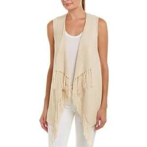 Lilly Pulitzer Andela Sweater Vest in Heather Sand Dune Metal Size M